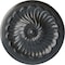 Ekena Millwork Flower Spiral Ceiling Medallion (Fits Canopies up to 2"), Hand-Painted Pewter, 12 1/4"OD x 2 1/4"P CM12FLPES - alternate 1